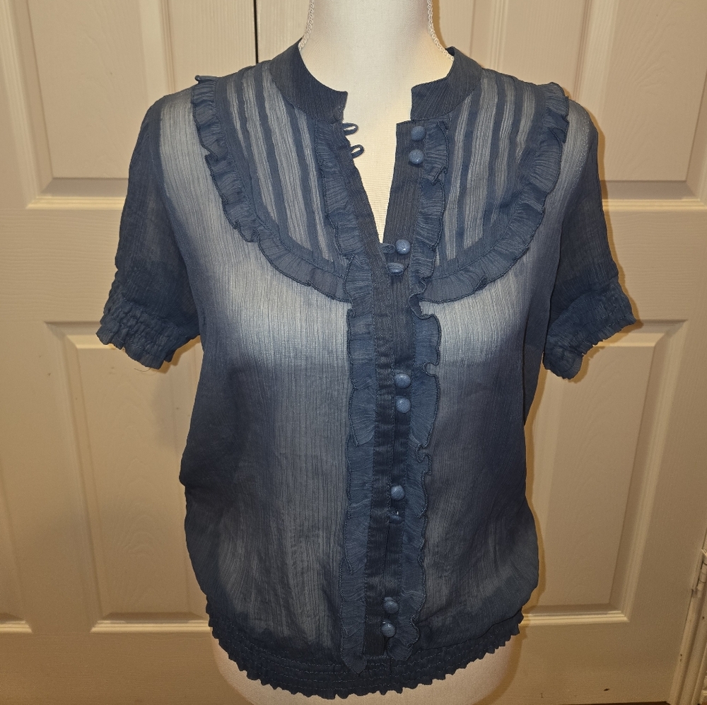 Marianne Blue Blouse